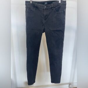 Kensie Black Jeans Knockout Skinny Mid Rise Size 10 / 30 90s Y2K